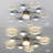 Lynetta Modern Chandeliers Light Fixture, Modern Industrial Farmhouse Led 4000k Lighting, Rustic Sputnik Chandelier Ceiling Lamp For Kitchen Bedroom Living Room Hallway-122924803-122924802