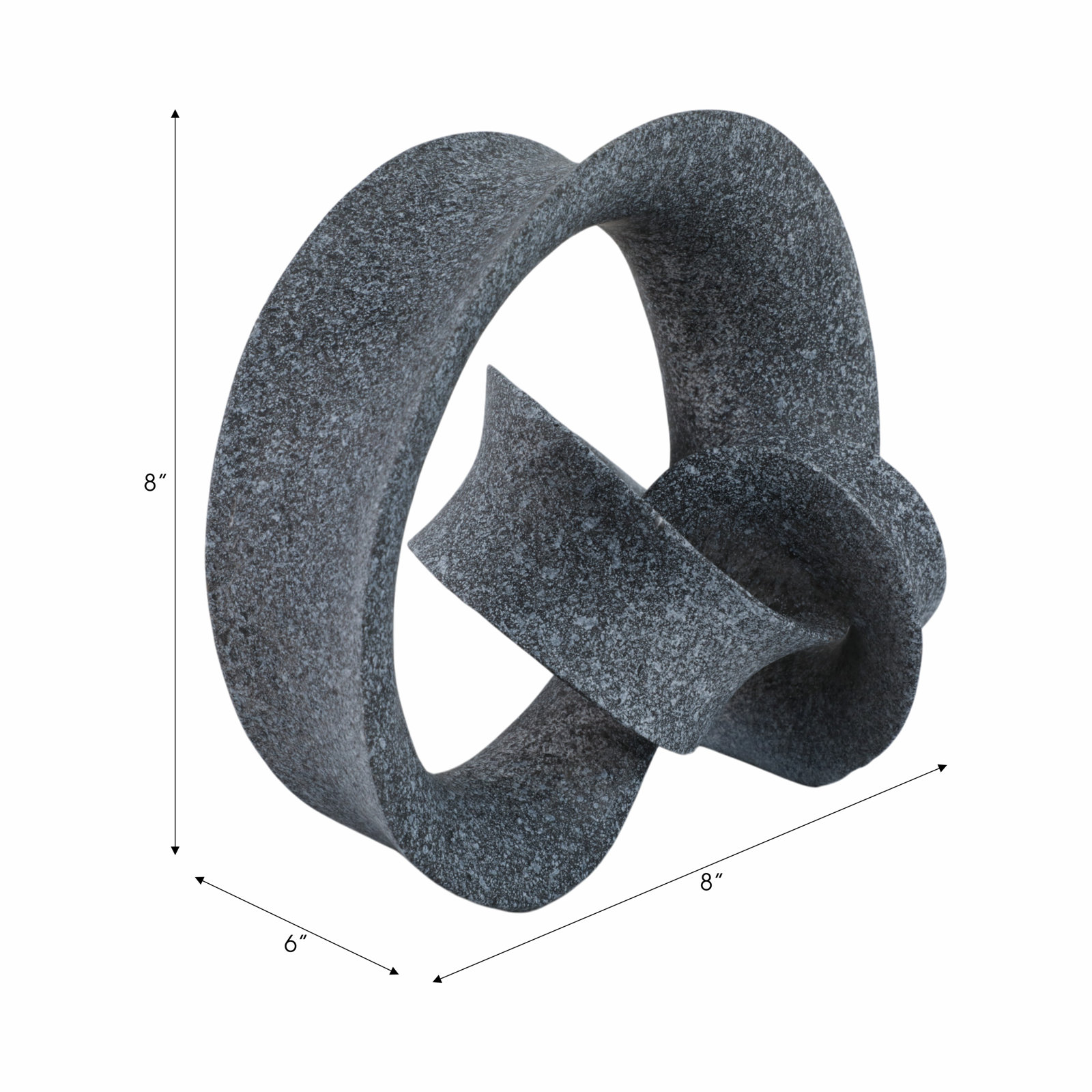 Loop Decorative Sculpture, Black