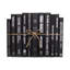 Livres décoratifs - Ensemble de livres onyx et argent - 1 pied de livres noirs