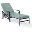 Chaise longue simple inclinable avec coussin Tarpley-283535785-283535782
