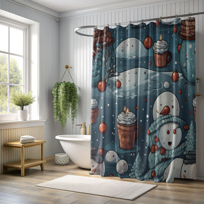 Frozen Sculpture - Premium Shower Curtain, 74"H x 71"W
