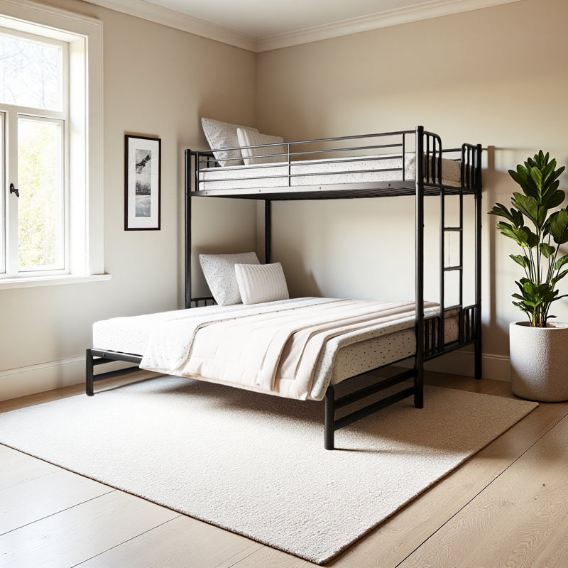 Black Pull-Out Bunk Bed