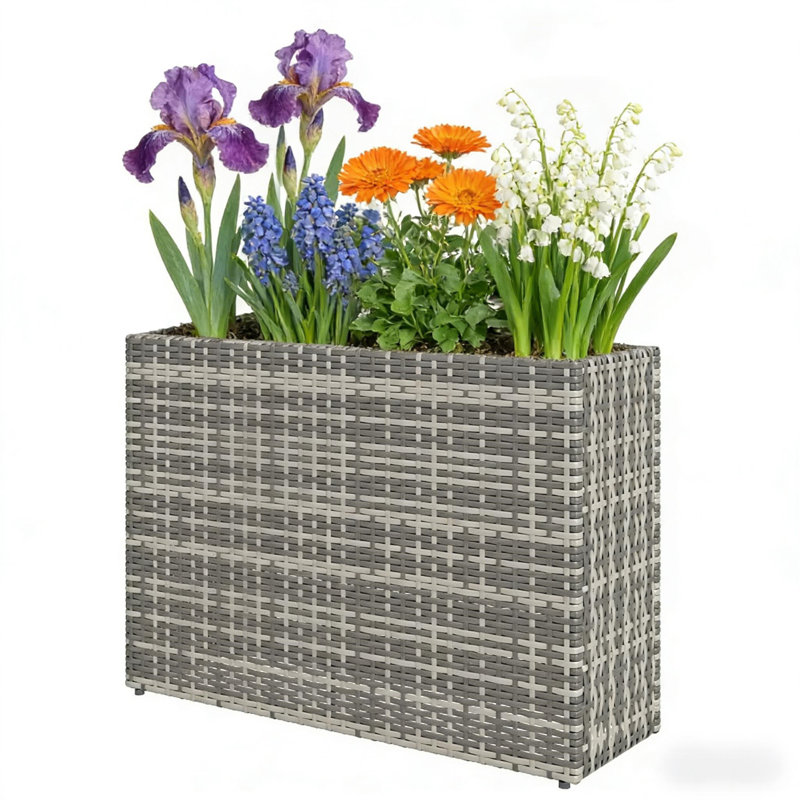 Patio Elevated Planter Box, Raised Garden Bed With Easy-Access Design For Enhanced Gardening Convenience And Aesthetic Appeal