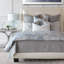 Couvre-lit réversible moderne et contemporain Summer Grey / Blue-45182832