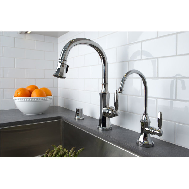 Metropole Single Handle Pull Down Kitchen Faucet, Polished Gold (PVD)