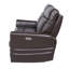 Causeuse inclinable en cuir 56,5 po Aonghas
