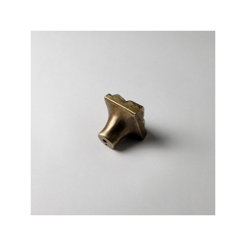 Dove Bronze Square Knob, Traditional Bronze