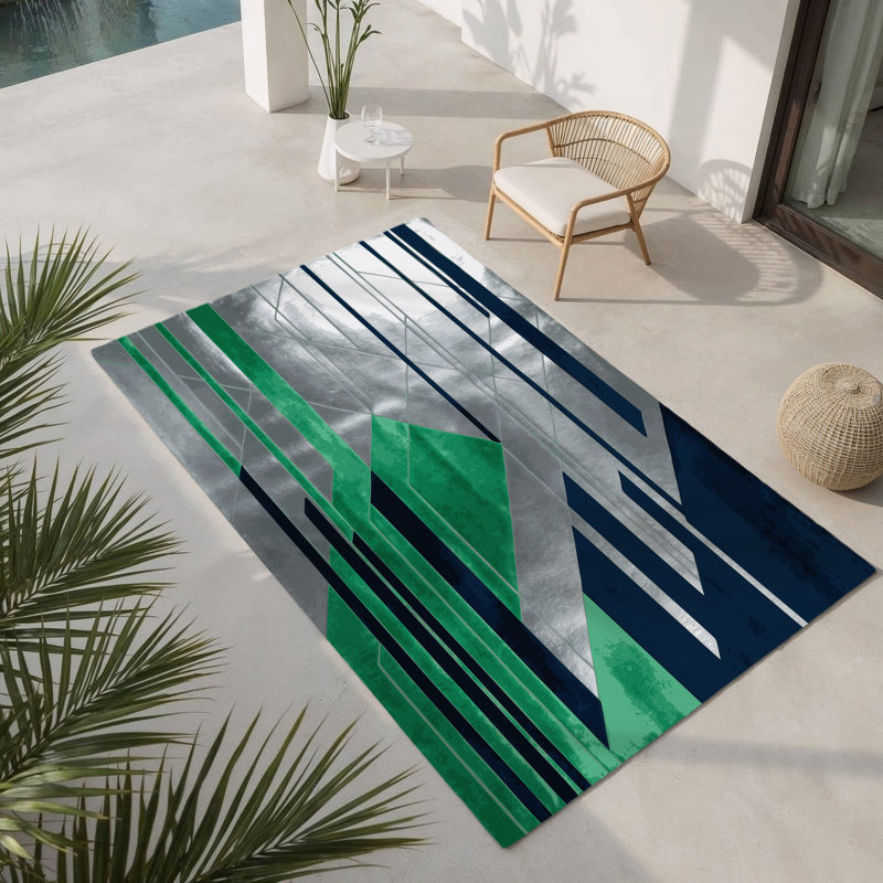 Astroline Mirage Indoor And Outdoor Area Rug, Rectangle 1'6" x 2'6"