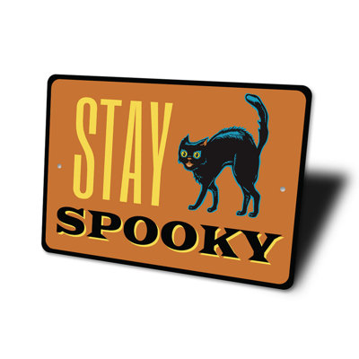 Plaque en aluminium Stay Spooky