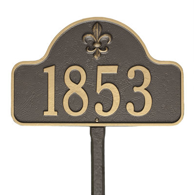 Lexy 1-Line Lawn Address Sign