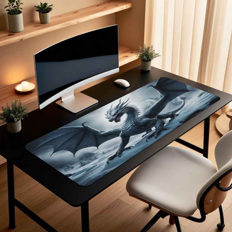 Polyester Desk Pad, 14.4x12.1