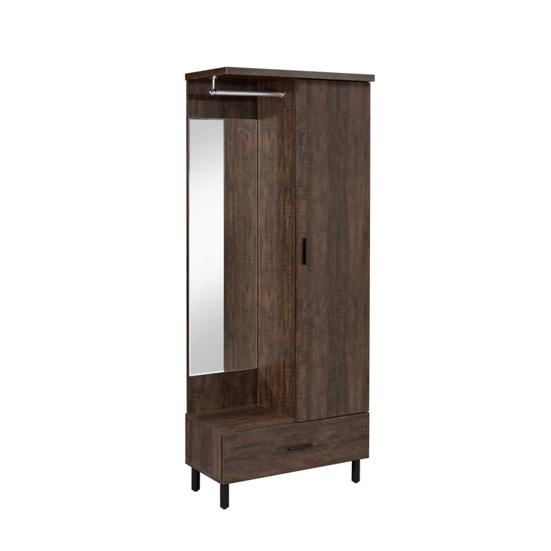 Temesgen Hall Tree 30'' Wide with Bench and Shoe Storage