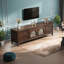 Meuble télé avec cadre en bois massif durable-105356973
