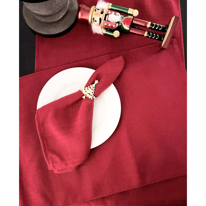 Modern Plain Design Everyday Table Runner 16" X 54", Burgundy, 54" x 16", Burgundy