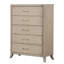 Commode à tiroirs de style contemporain