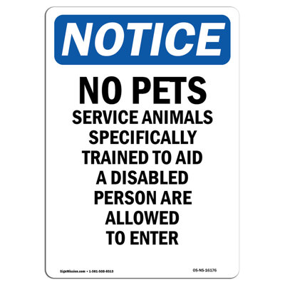No Pets Sign