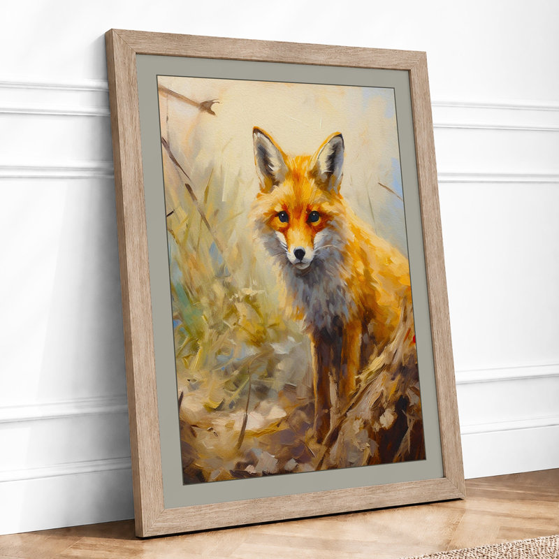 Russet Fox Boho - Print, A4 - 29.7 x 21.0 cm, Oak