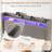 Corduroy Upholstered Wingback Queen Size Platform Bed Frame, Charging Station, LED Lights-2005853182-2005853170