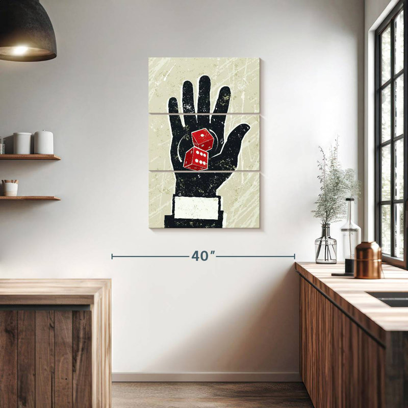 Senne Dice On Hand, 38'' H X 24'' W