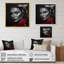 «Mullace Retro Gracity» en noir et rouge X - reproduction sur toile-87363661-87363663