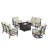 Omeshia 6 - Person Patio Conversation Set with Cushions