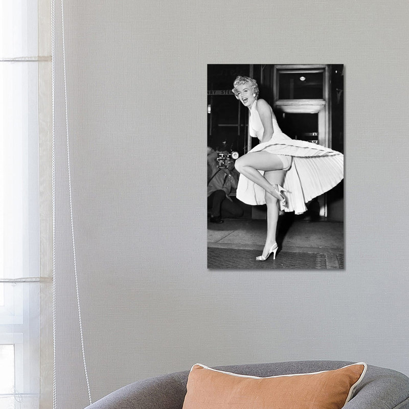 Marilyn Monroe (1926-1962)-impression, Toile tendue, Pas de tapis, H 26 po x l 18 po x 1,5 po