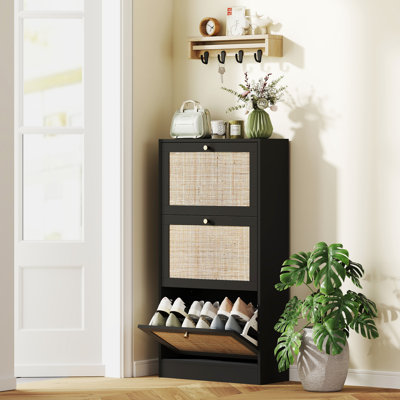 18 Pair Flip Down Shoe Storage