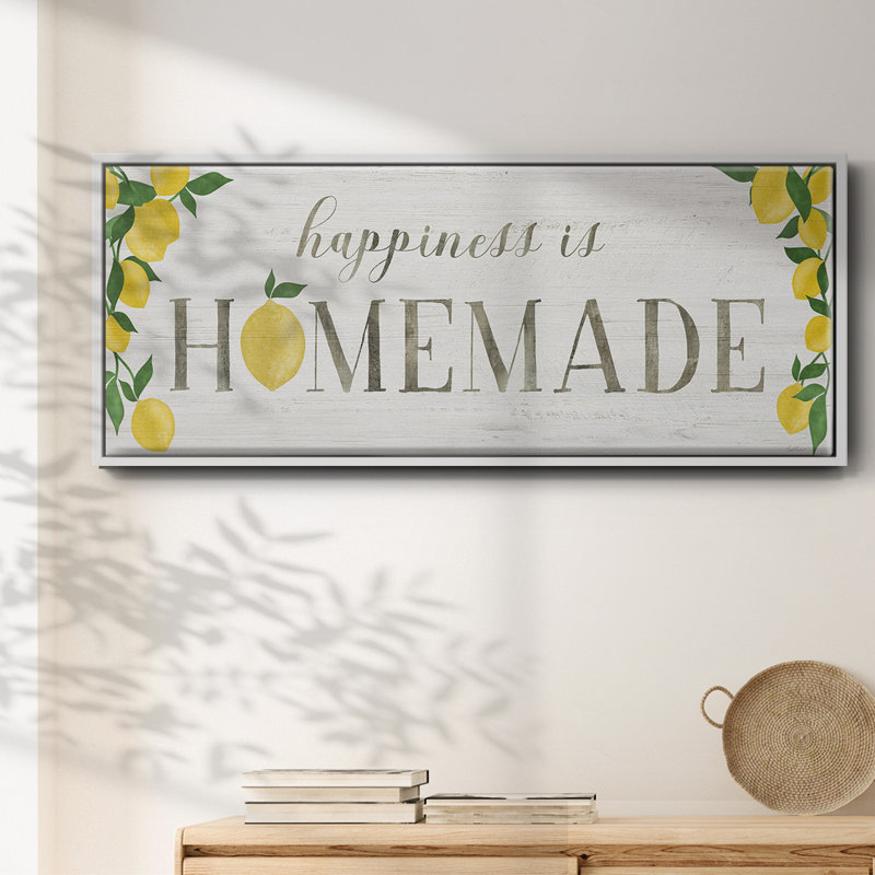 Citrons faits maison - toile encadrée, H 8 po x l 20 po