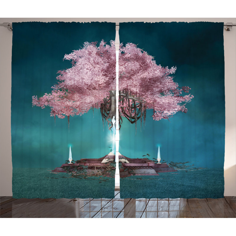 Magic Semi-Sheer Rod Pocket Curtain Panels, 54" x 63"