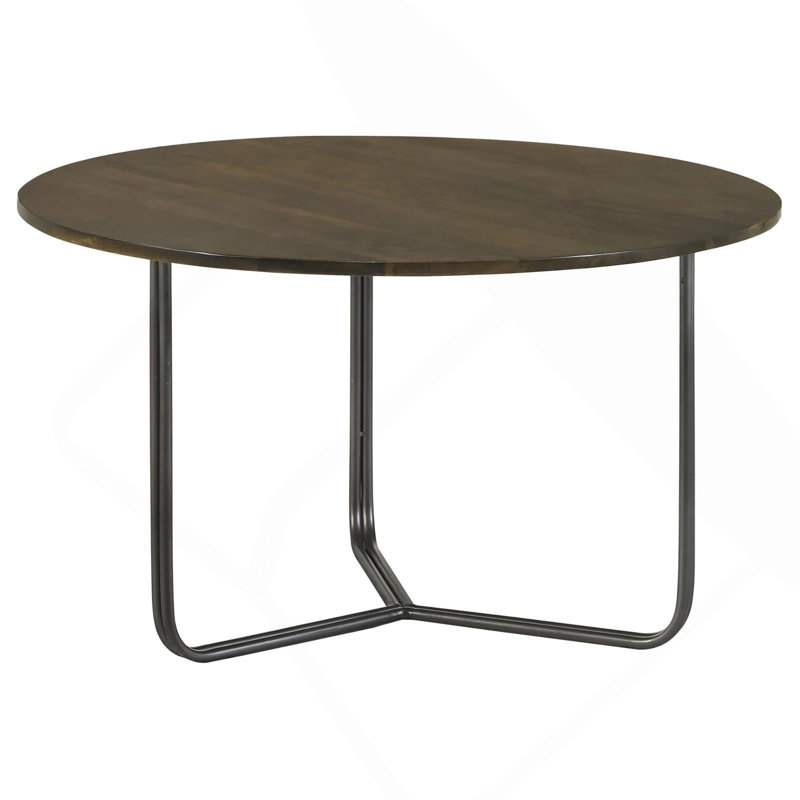 Table d'appoint naturelle et bronze industriel