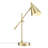 18" Table Lamp, Height Adjustable, Counterbalanced Arm, Rotary Switch On Lampshade
