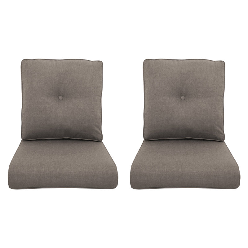 Coussins de remplacement pour meubles d'extérieur 24 po x 22 po Carolina, 2, Gris