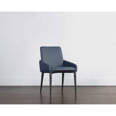 Faux Leather Upholstered Side Chair