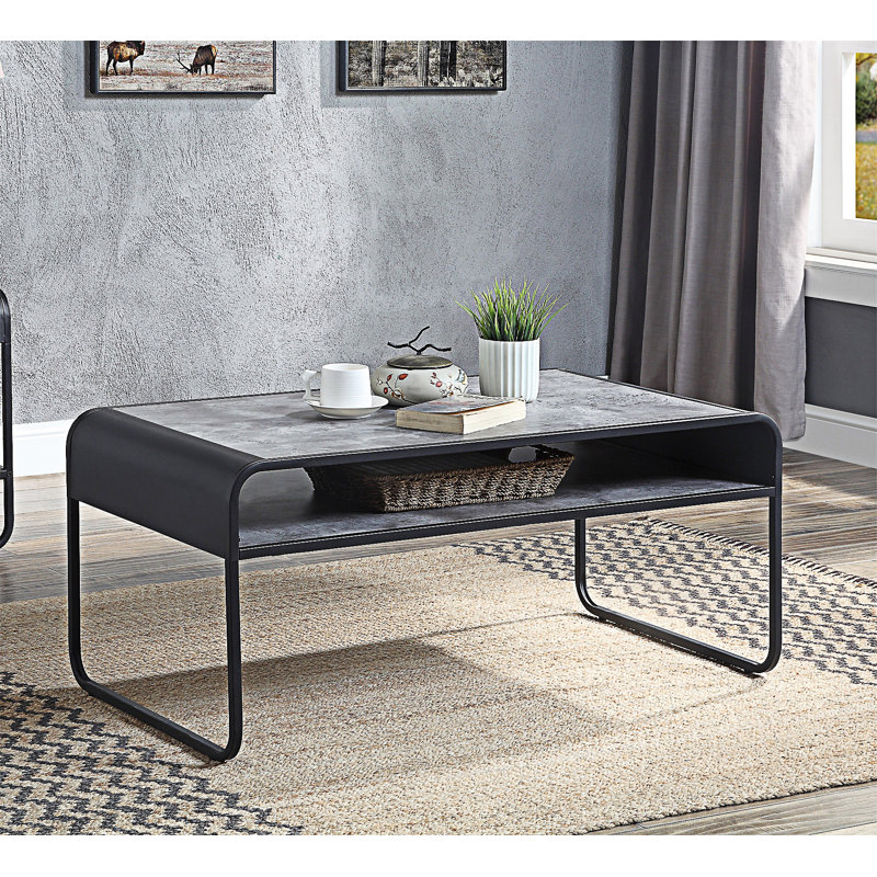 Table basse avec tablette