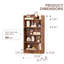 Bibliothèque moderne à 5 tablettes en bois-78302682