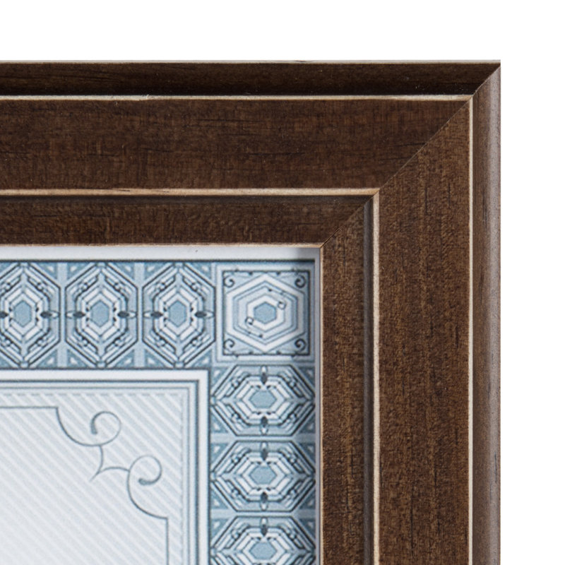 Cadre 6 photos simple en bois mat Loven, 11 po x 8,5 po, Espresso brun