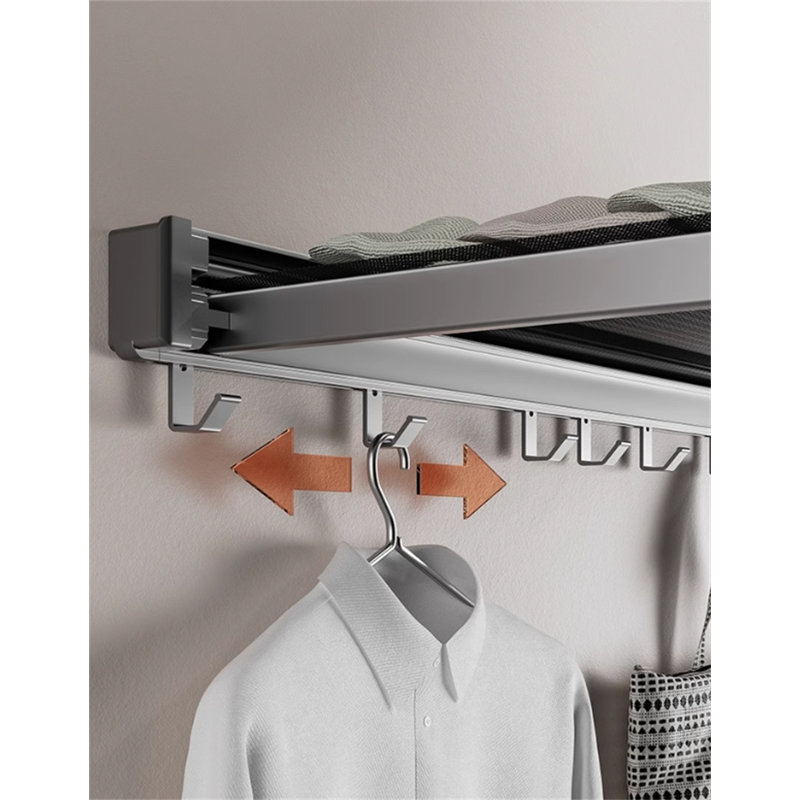 Balcony Drying Rack, Indoor Foldable Flat Mesh Drying Net, Invisible Extendable Drying Rack For Socks And Shoes - The Ultimate Laundry Solution