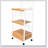 59.5 Inch Tall 3-Tier Microwave Kitchen Cart with Drawer and Outlet, Natural Wood Finish-46070603