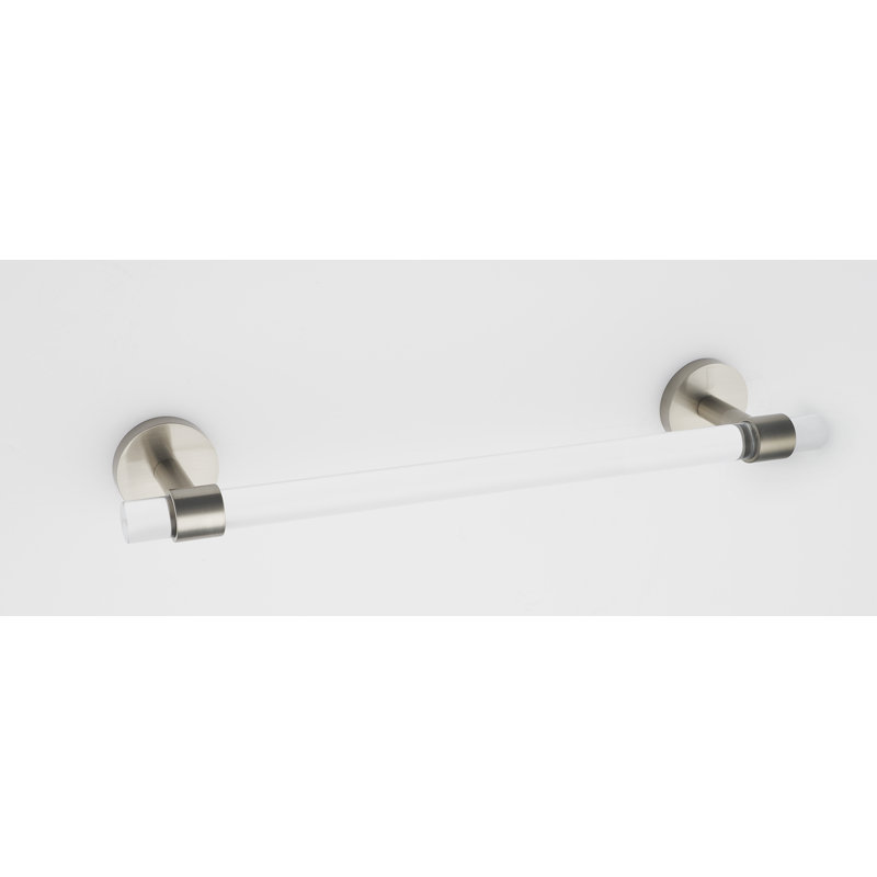 12" Wall Mounted Towel Bar, Satin Nickel