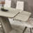 Retractable Sintered Stone Dining Table With Heavy Duty Base