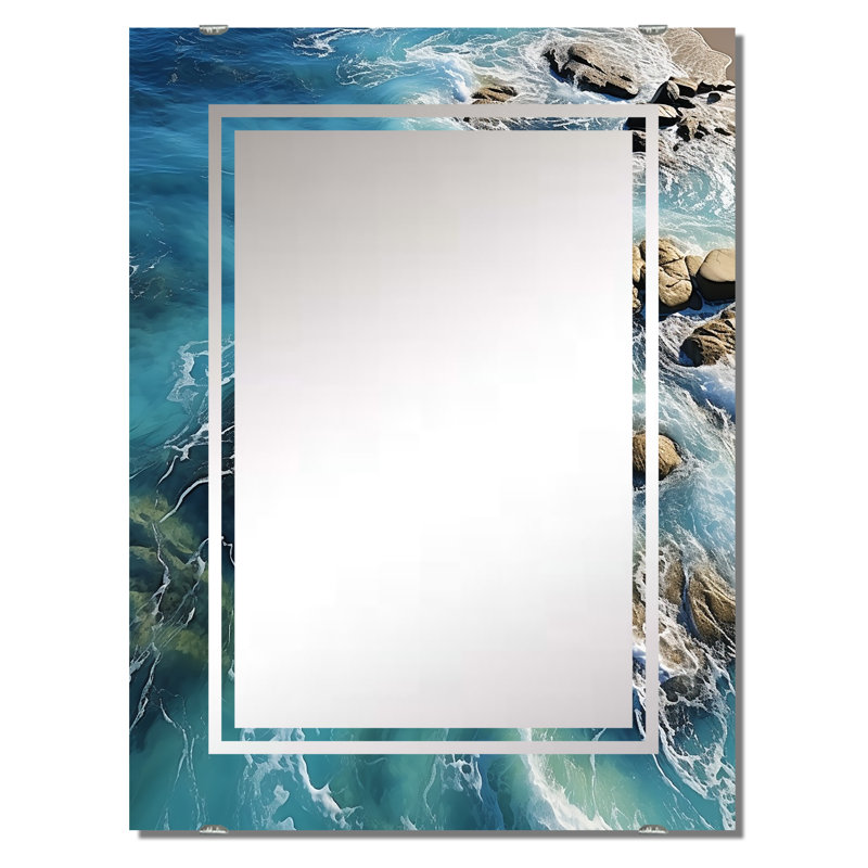 Schwalb - Miroir mural bord de mer MIR139342, 40 po x 30 po