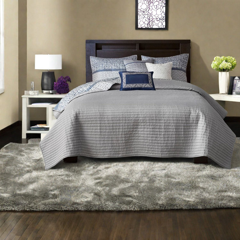 Ensemble de literie réversible en jacquard, bourre de coton double, maison moderne