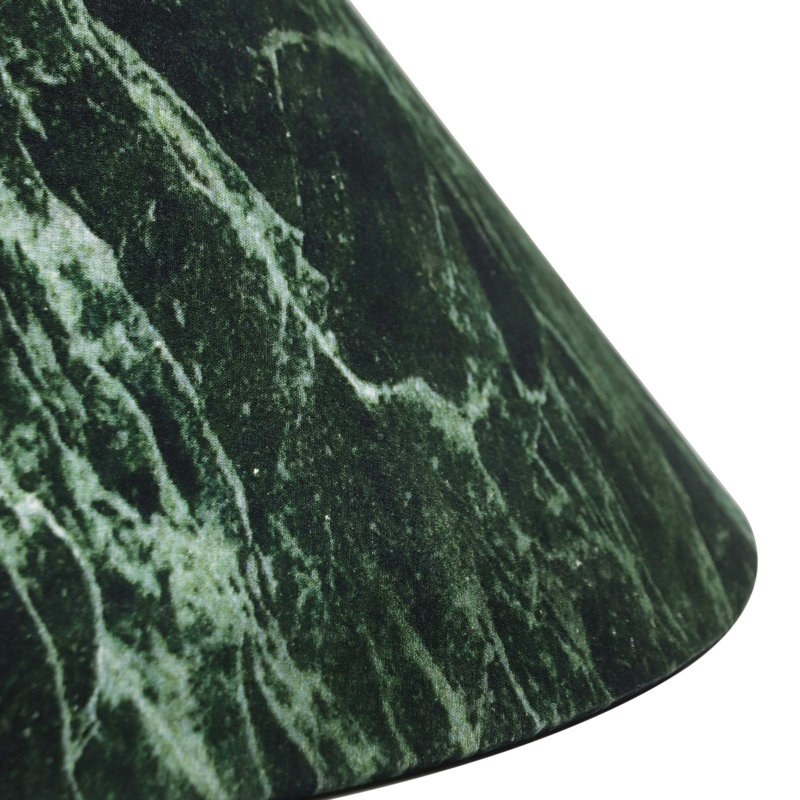 Lampe de table en marbre Chontell, Vert, Vert