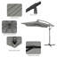 Parasol en porte-à-faux carré 8 pi 2 po Laurennicole-1776290367