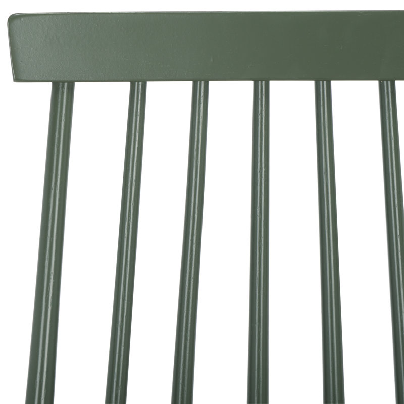 Chaise d'appoint en bois massif Rolde, Vieux vert