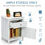 Oldow 48 cm W Bedside Table-710700076