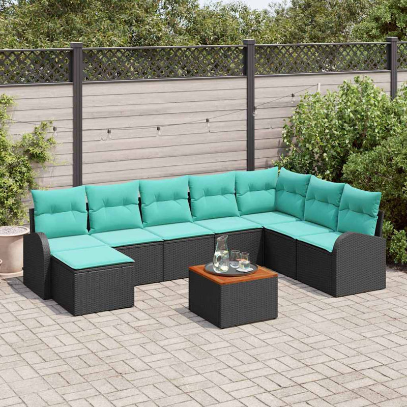 Ensemble de canapé de jardin 9 pièces vidaXL