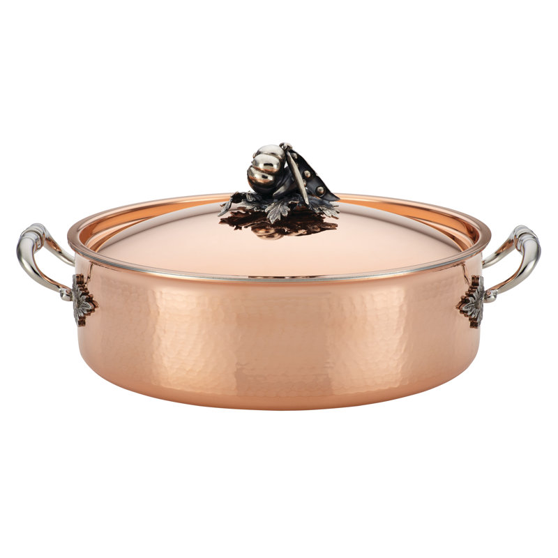 Ruffoni Opus 7.5 qt. Cupra Round Braiser with Lid