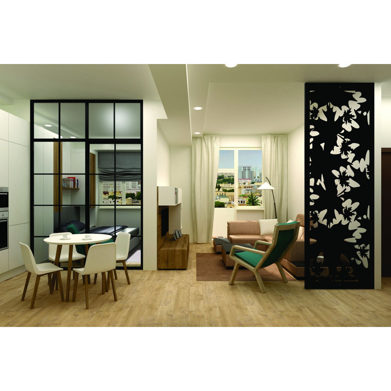 Maple Leaves Aluminum Laser-Cut Privacy Screen Panel  – Powder-Coated Outdoor Metal Wall Art, Decorative Garden Fence Privacy Divider