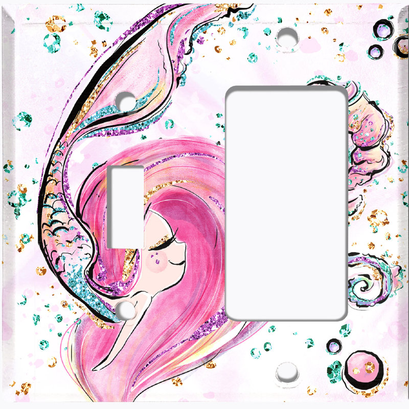 Patterned 2 - Gang Standard Combination Wall Plate
